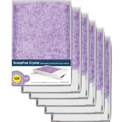 ScoopFree® Complete Disposable Crystal Litter Tray, Lavender, 6-Pack-PetSafe Outlet