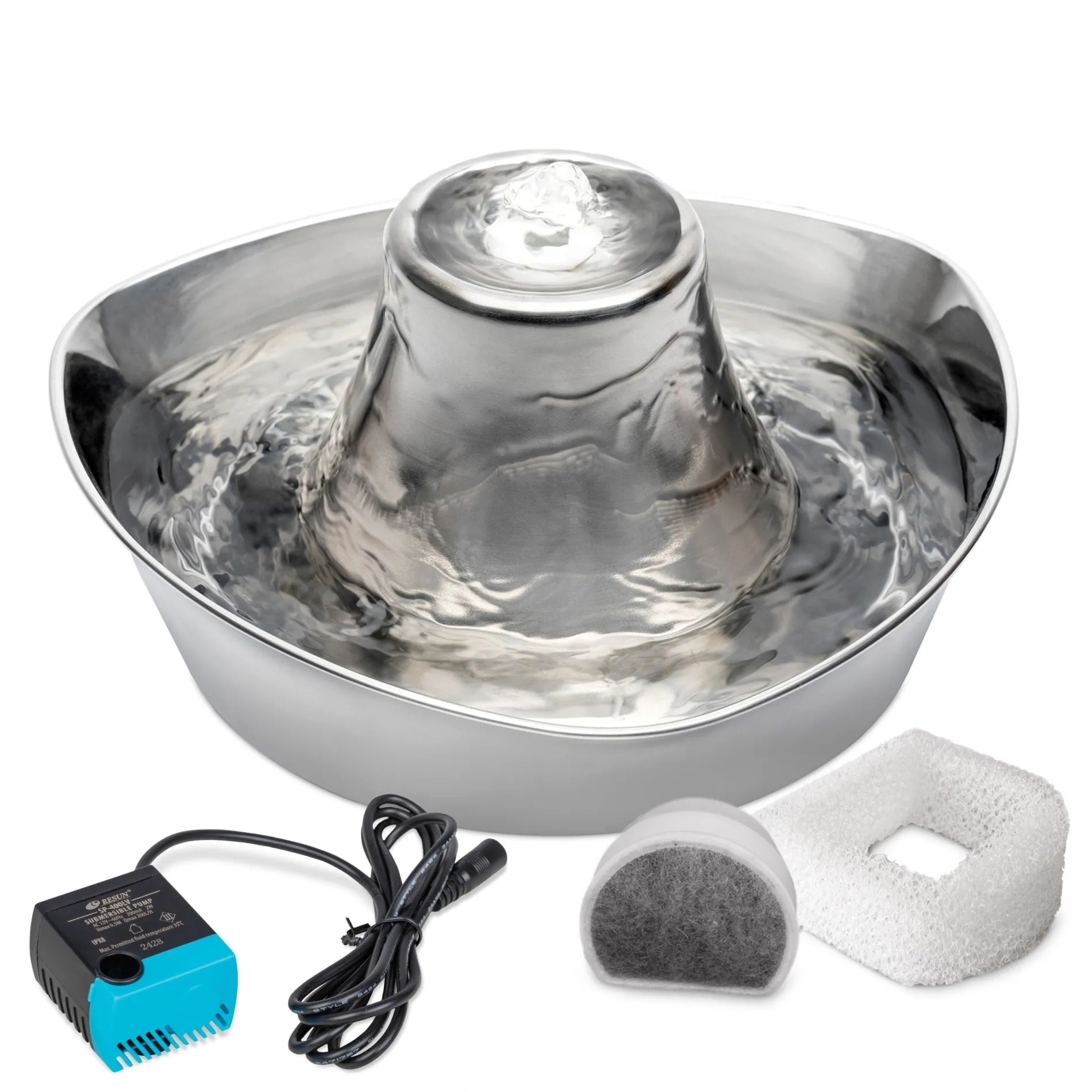 Seaside Stainless Pet Fountain-PetSafe Discount